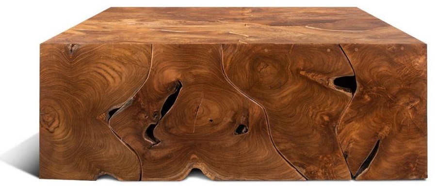 Teak slice 2025 coffee table